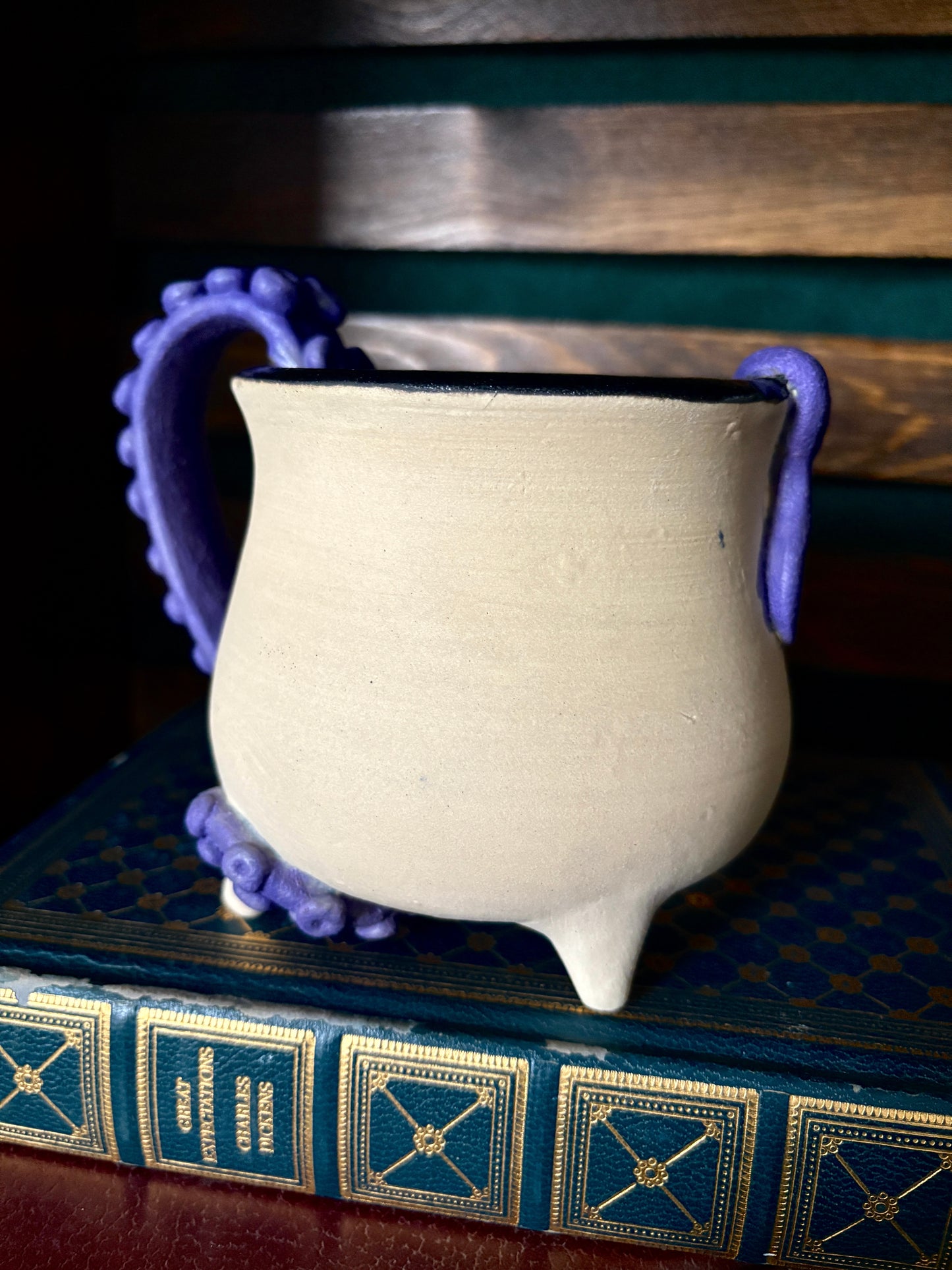 Purple Tentacle Mug (White Base)