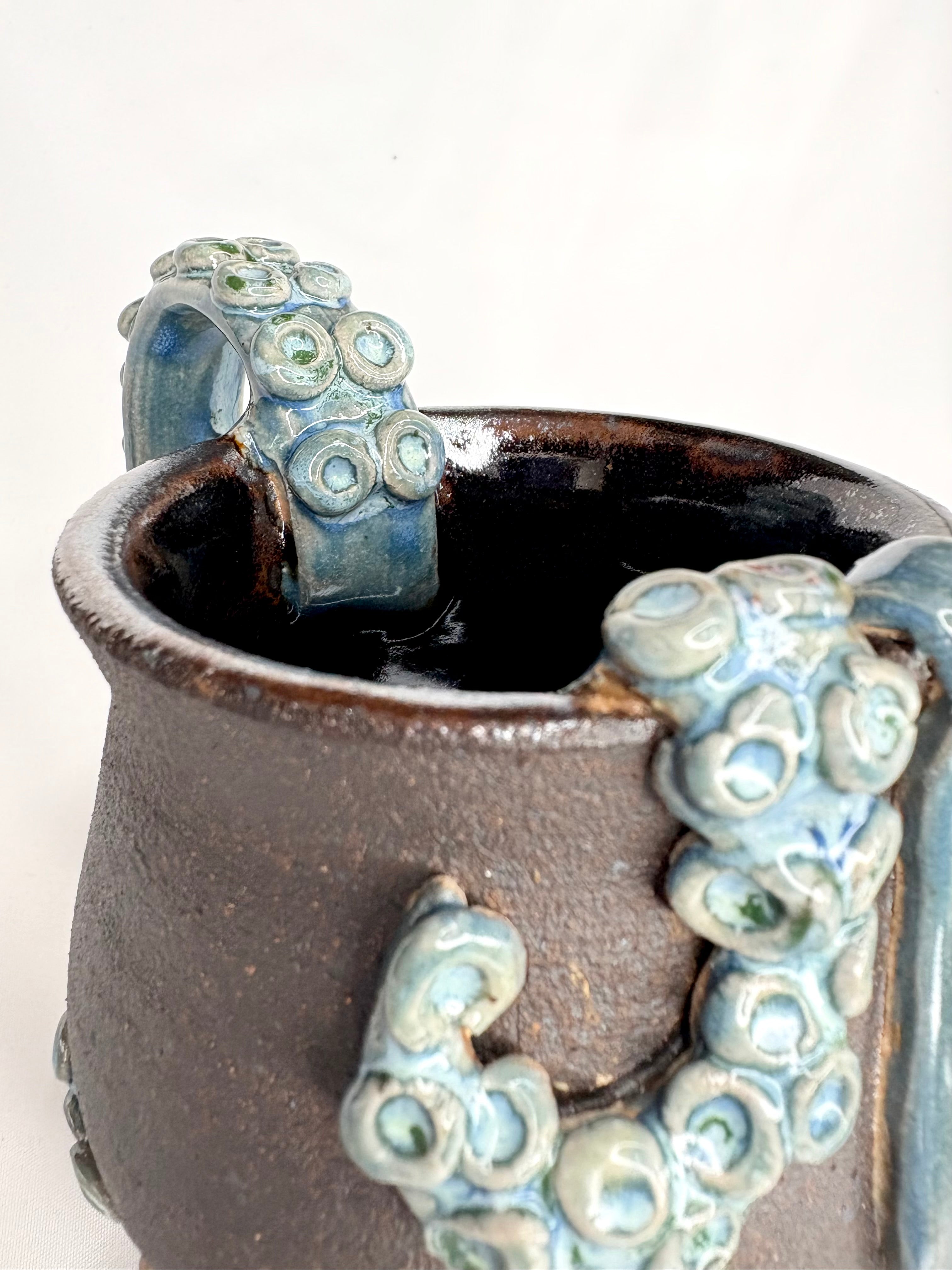 Blue Tentacled Cauldron Mug