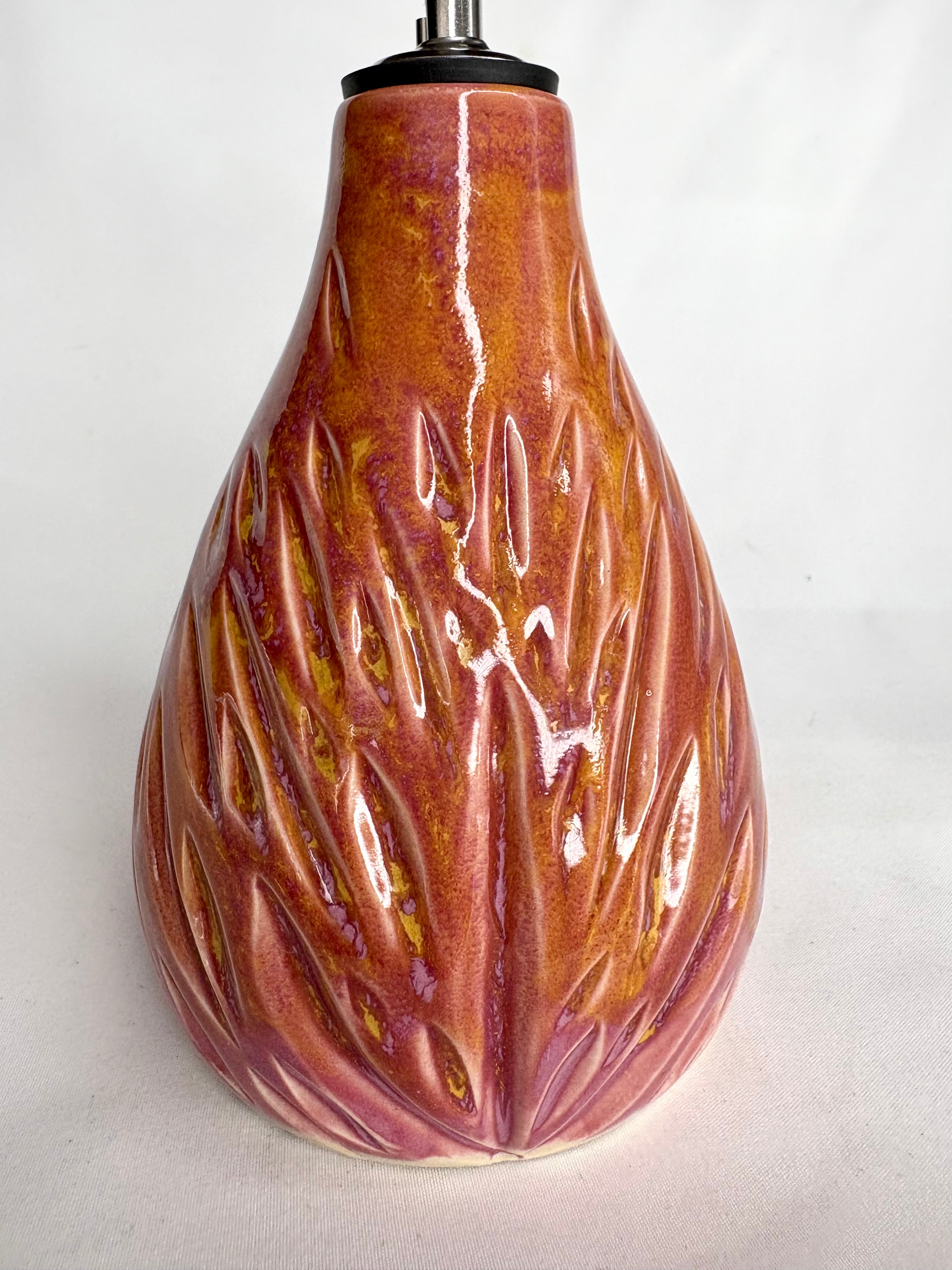 Sunset Carved Oil Bottle