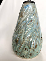 Load image into Gallery viewer, Melting Blue Carved Oil Bottle
