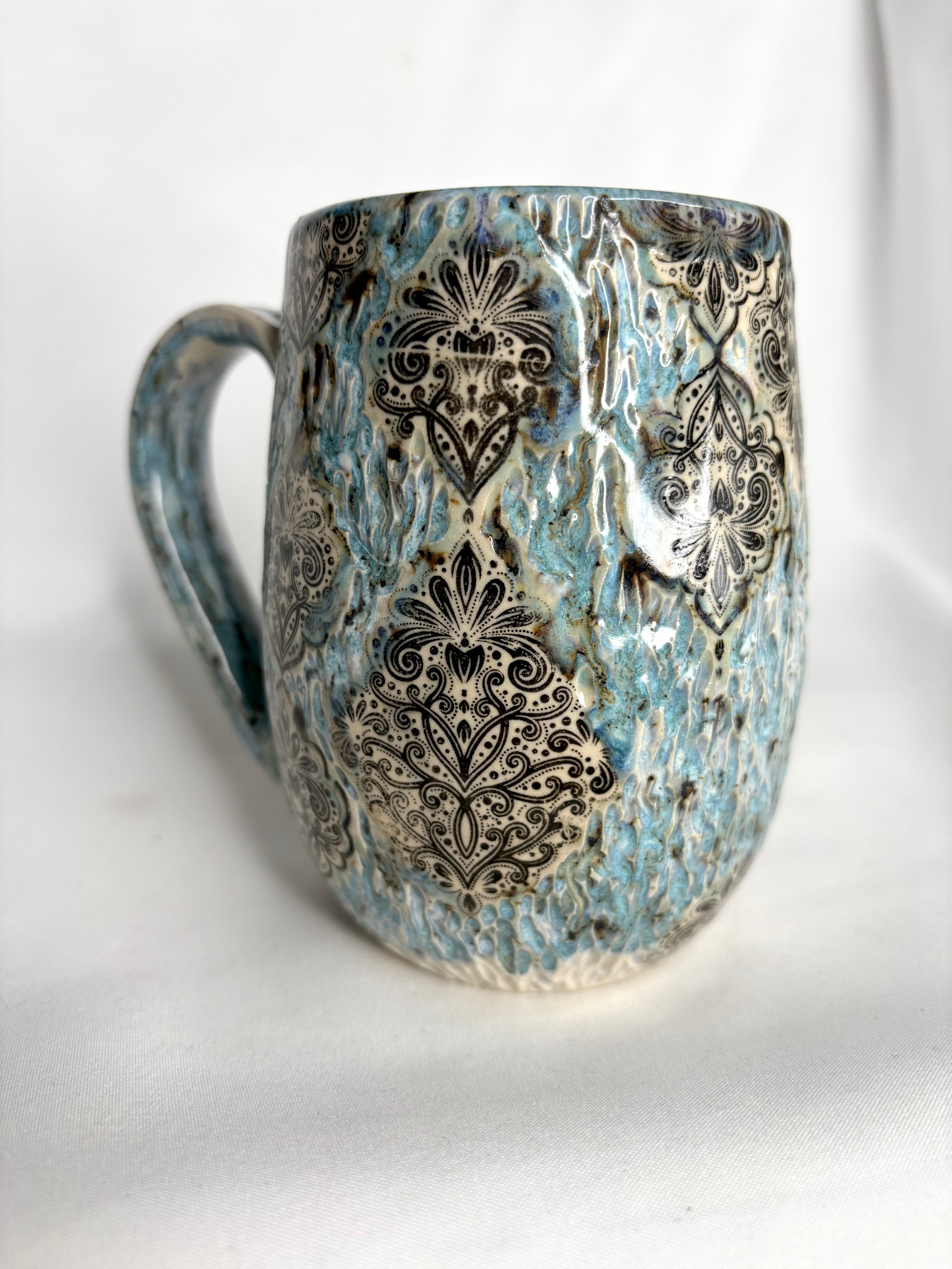 Blue Melt Victorian Mug