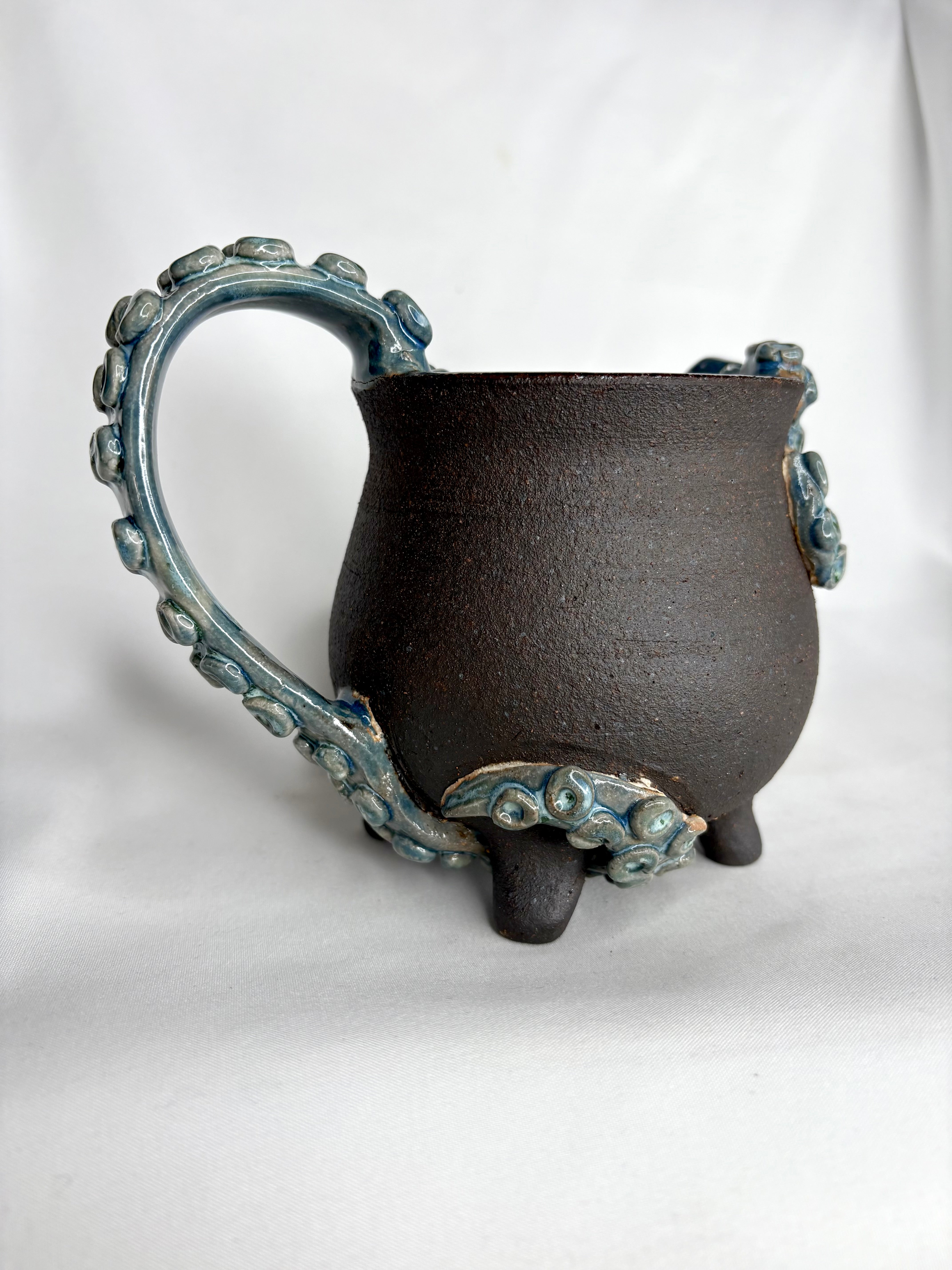 Blue Tentacled Cauldron Mug