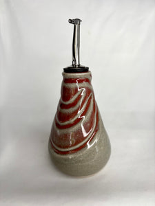 Curved Ruby Oil Bottle