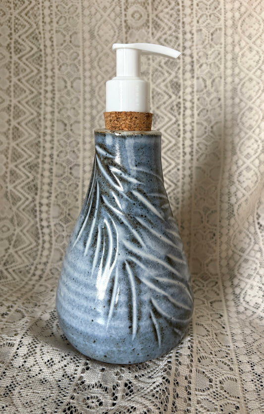 Tall Carved Soap Dispenser