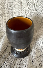 Load image into Gallery viewer, Metallic and Cognac Goblet
