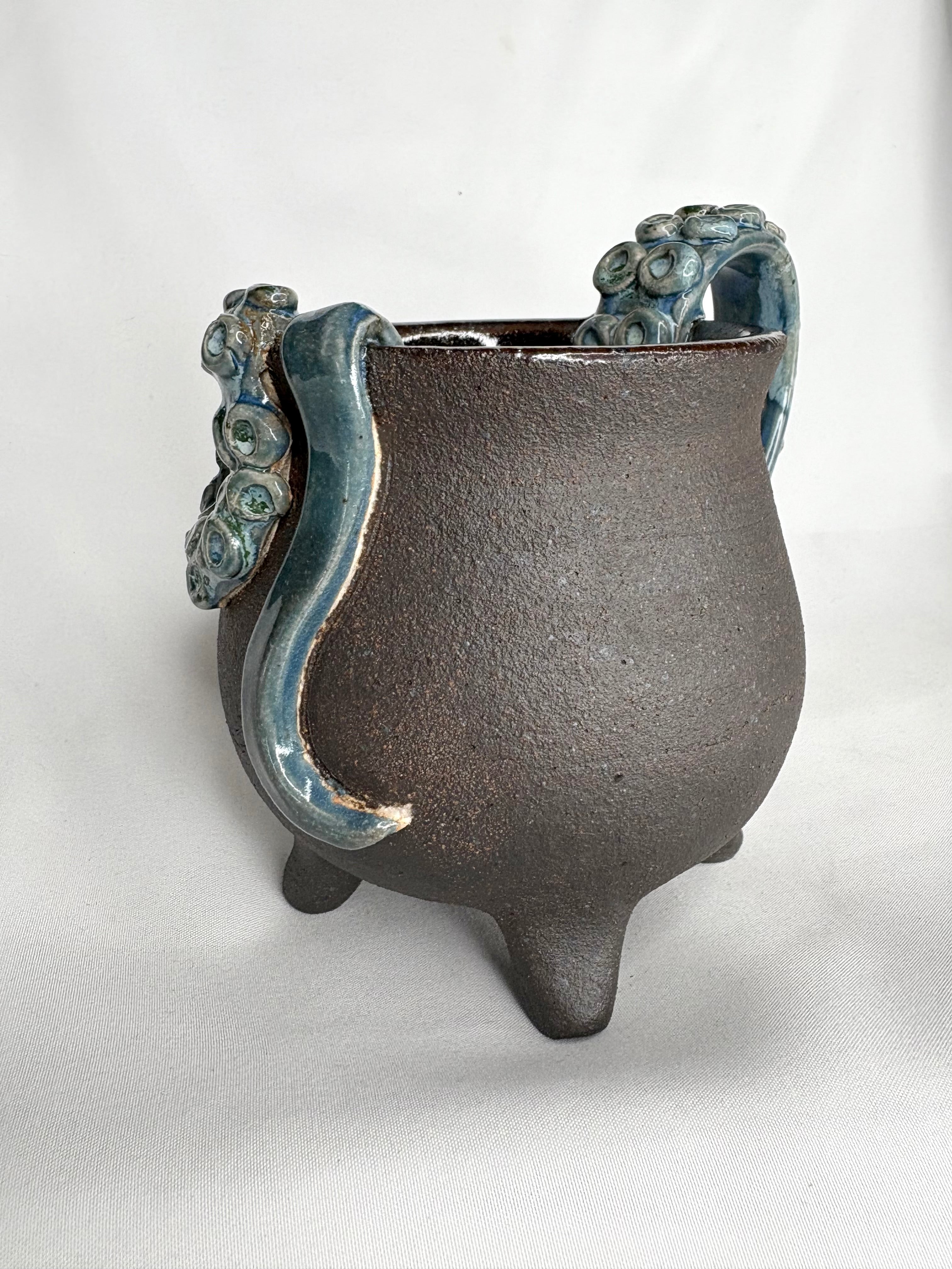 Blue Tentacled Cauldron Mug