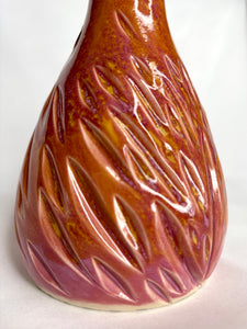 Sunset Carved Oil Bottle