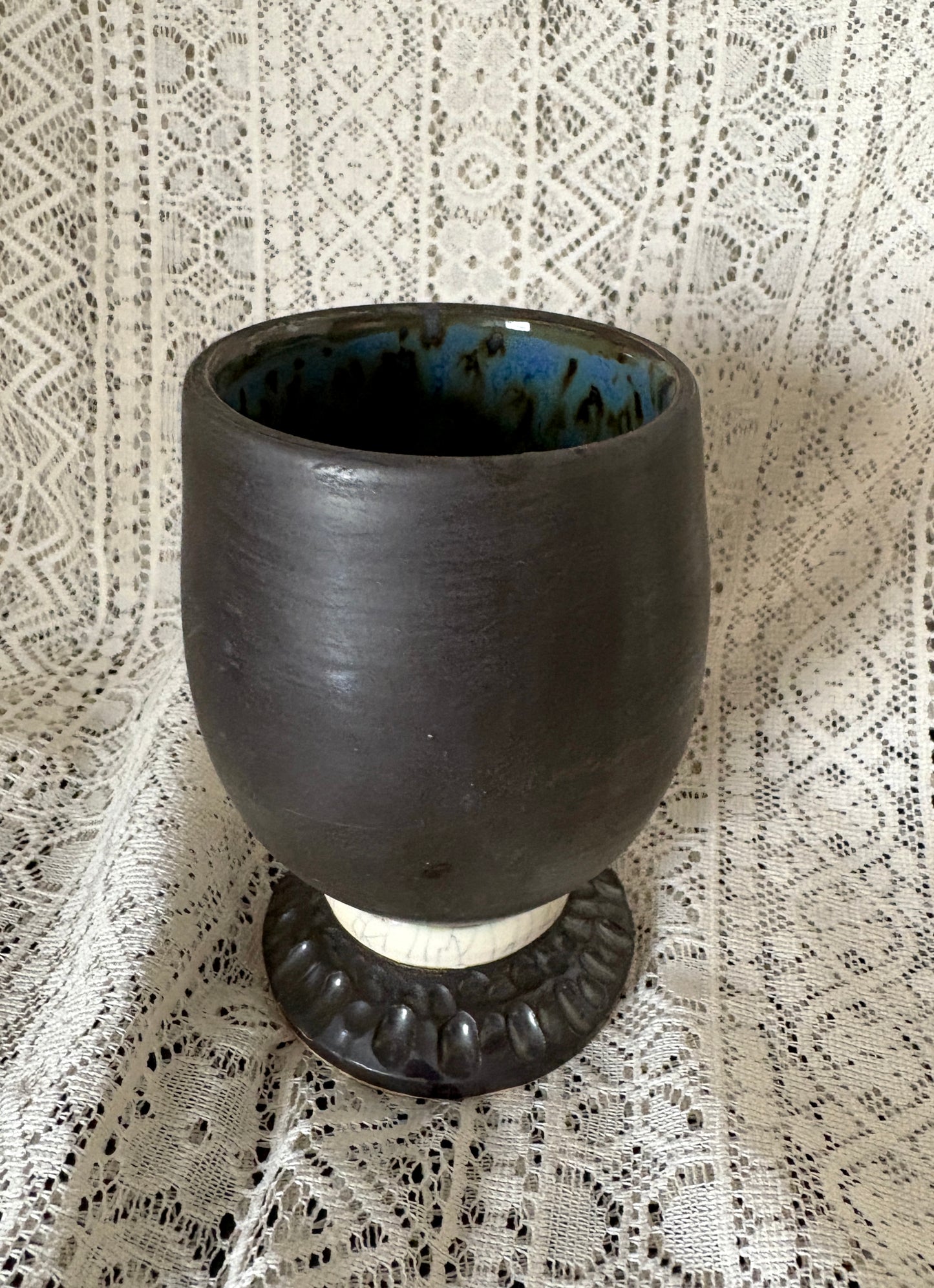 Metallic and Blues Goblet