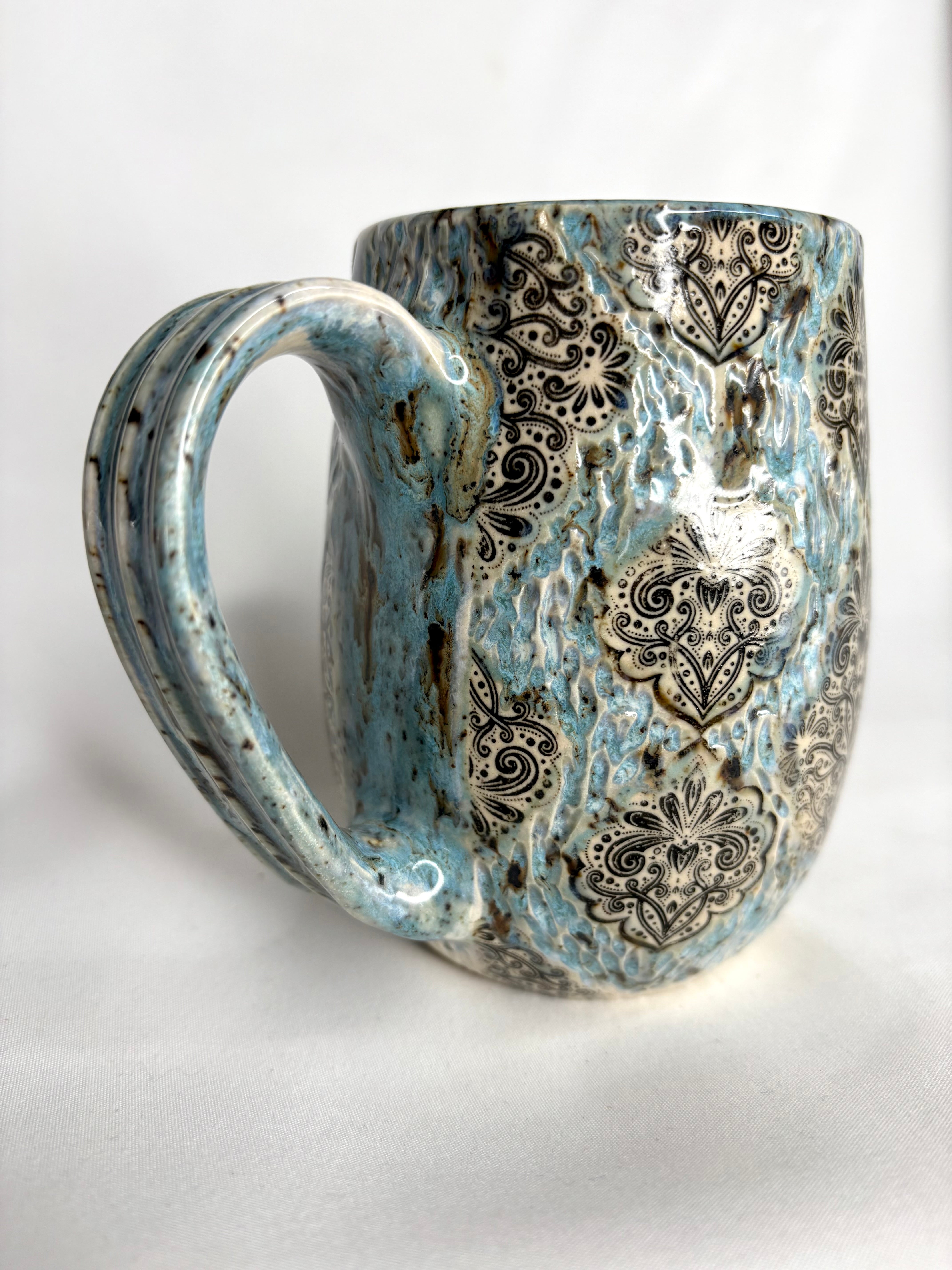 Blue Melt Victorian Mug