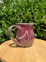 Load image into Gallery viewer, Melting Red Carved Mug - A
