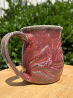 Load image into Gallery viewer, Melting Red Carved Mug - B
