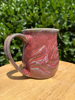 Load image into Gallery viewer, Melting Red Carved Mug - B
