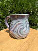 Load image into Gallery viewer, Melting Purple Carved Mug
