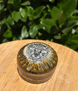 Deer Skull Apothecary Lidded Jar - sm
