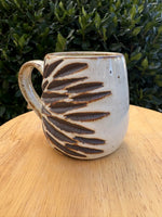 Load image into Gallery viewer, White Carved Mug
