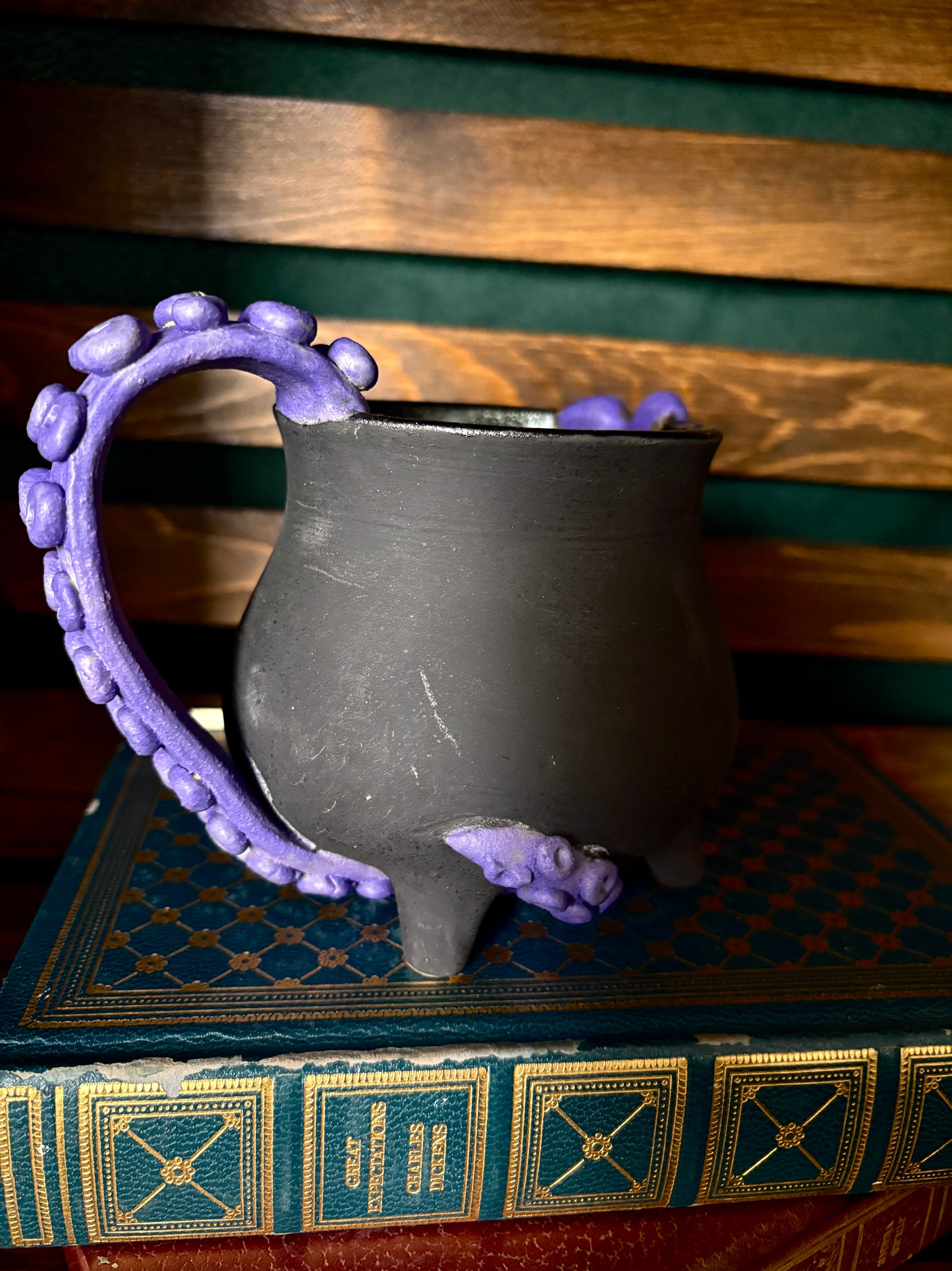 Purple Tentacle Mug (Black Base)