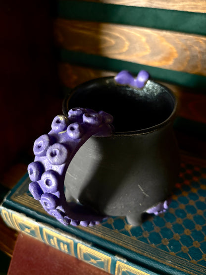 Purple Tentacle Mug (Black Base)