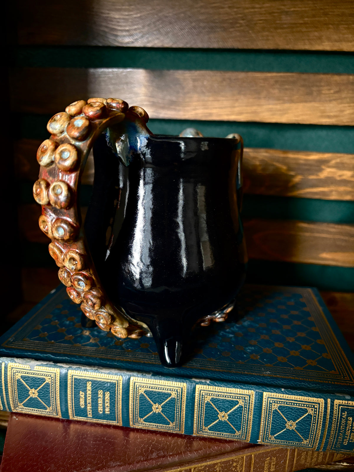 Ancient Copper Tentacle Mug (Glossy Base)