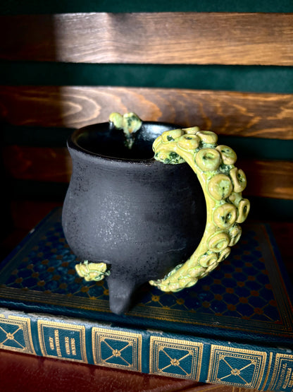 Lime Green Tentacle Mug (Matte Base)