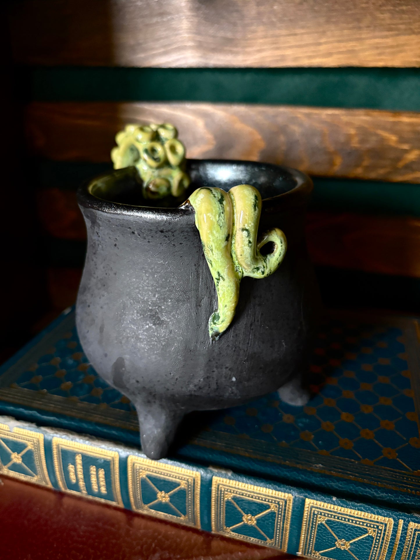 Lime Green Tentacle Mug (Matte Base)