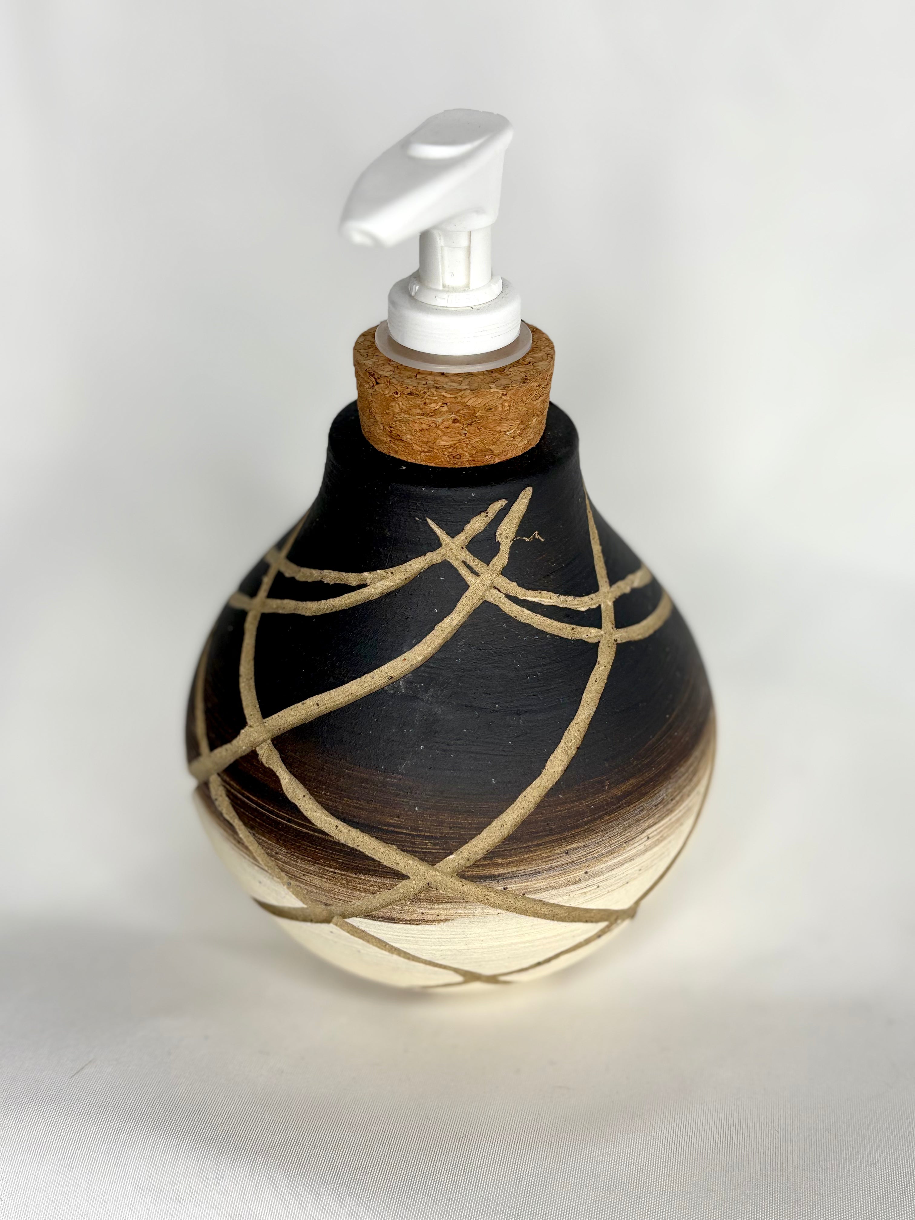 Carved Short Soap Dispenser