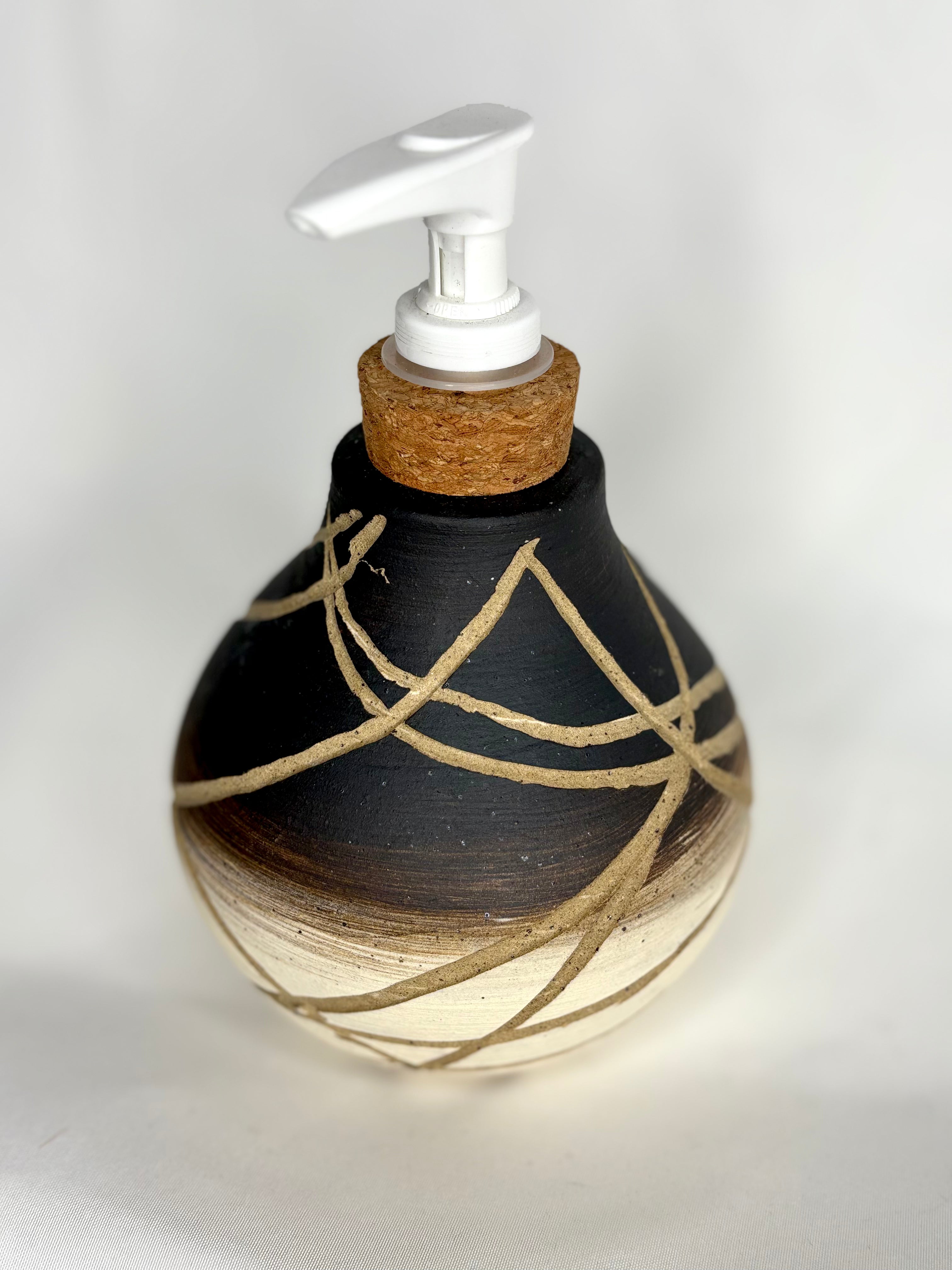 Carved Short Soap Dispenser