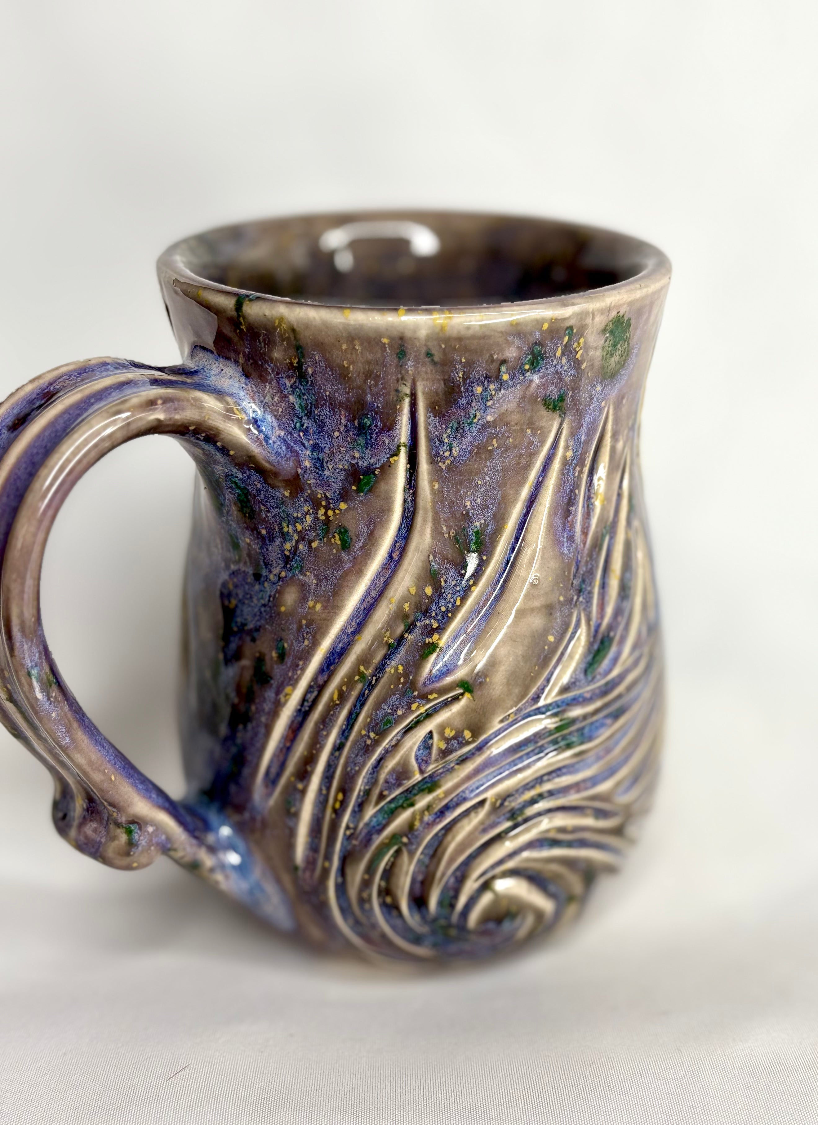 Carved Lavender Dream Mug