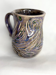 Carved Lavender Dream Mug