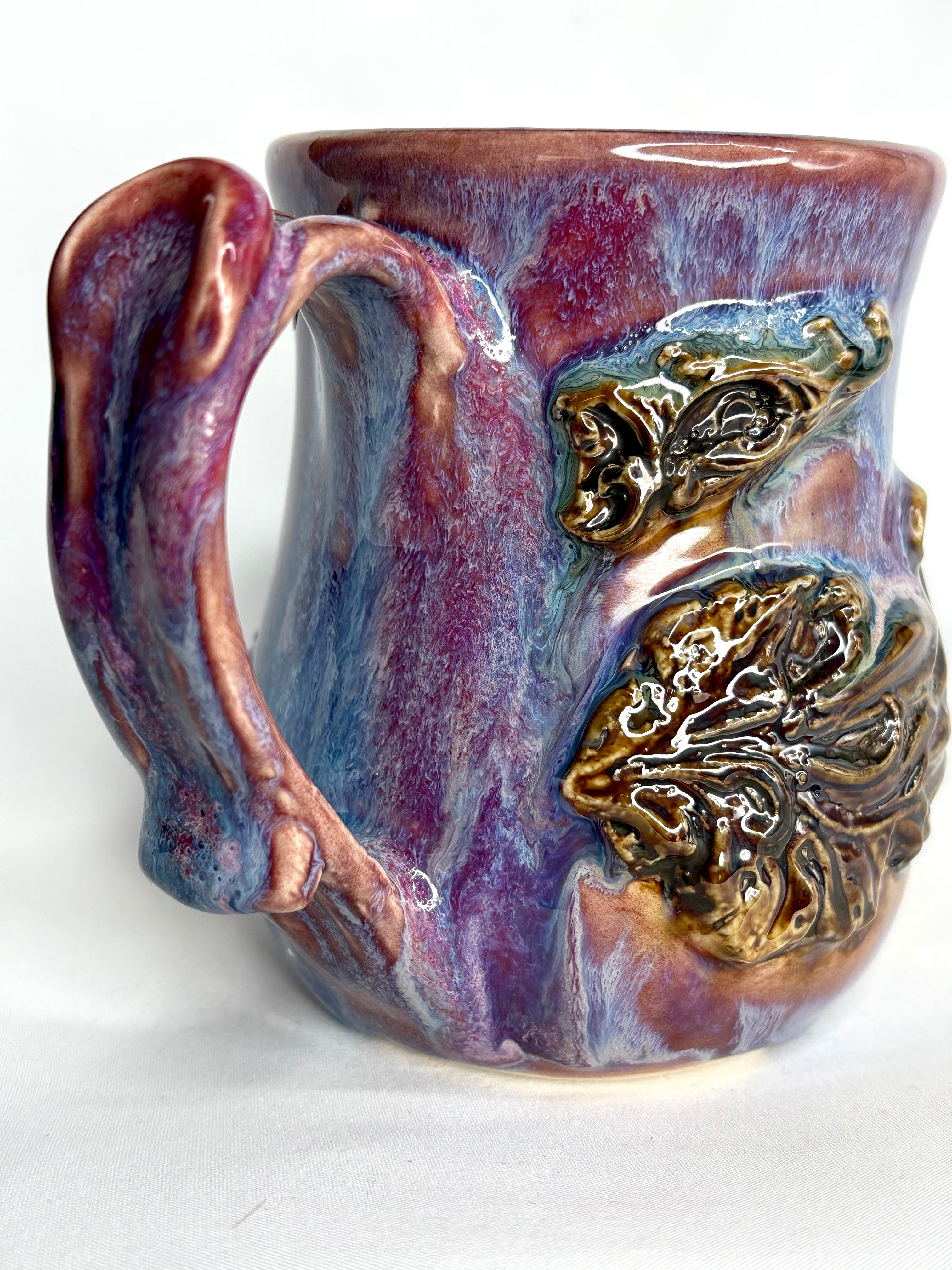 Purple Cascade Filigree Mug