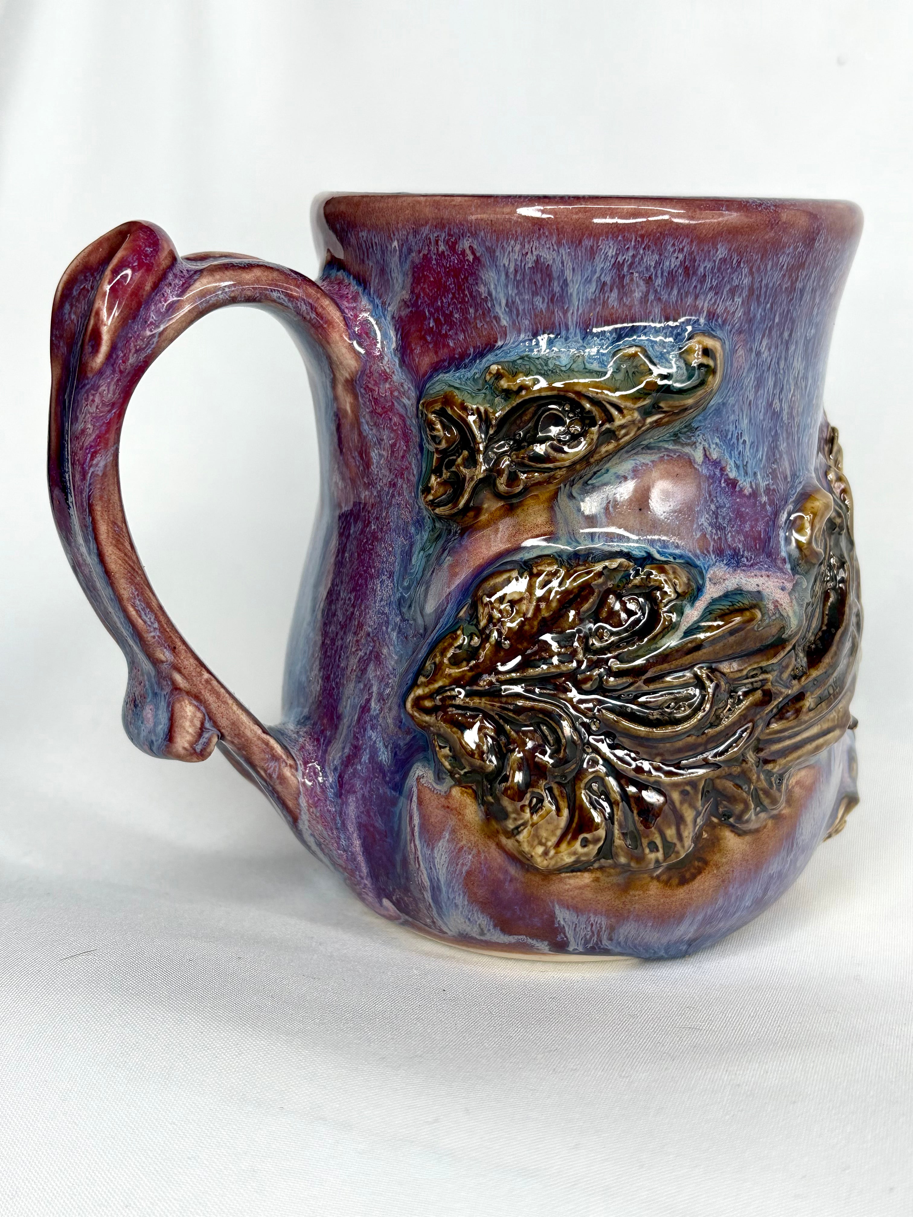 Purple Cascade Filigree Mug