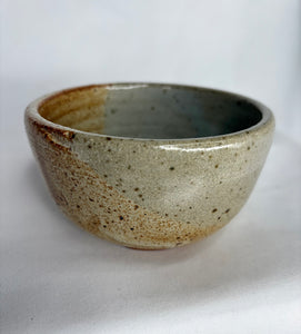 White and Sage Speckled Bowl